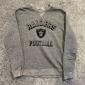 Junk Food Clothing Gray Raiders Football Sweatshirt